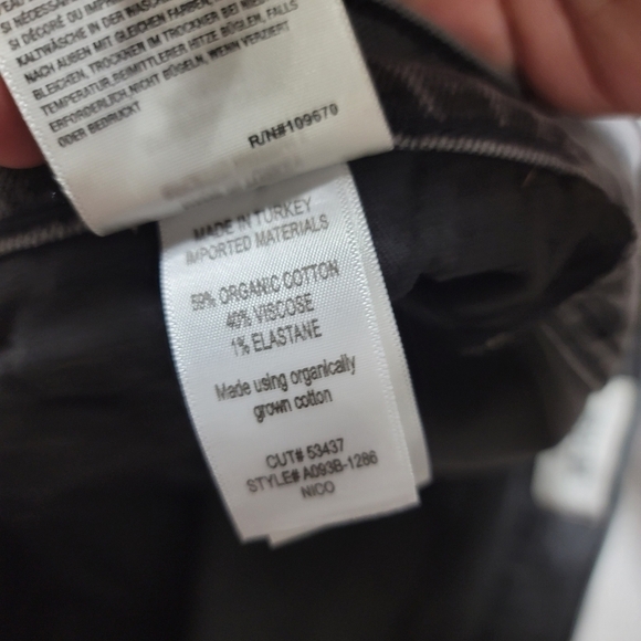 Agolde Nico High-Rise Jeans In Ceremony 29 Organic Cotton Button Fly - Picture 11 of 11